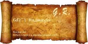 Gál Rajmunda névjegykártya