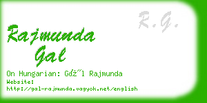 rajmunda gal business card